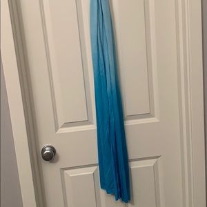 Lightweight Blue Ombré Scarf